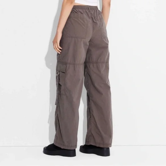 Wild Fable Cargo Pants with Elastic Waist in Gray Women’s Size M - Picture 3 of 6